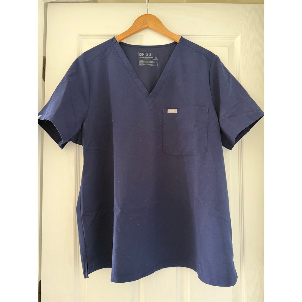 Figs Scrubs Navy V Neck Top XXL
